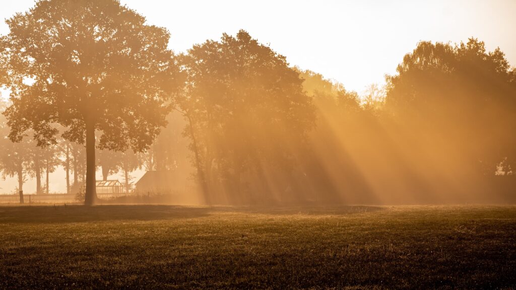 Zonsopgang in steden in de Achterhoek