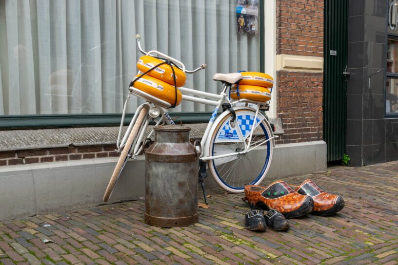 Streekproducten achterhoek kaas op fiets